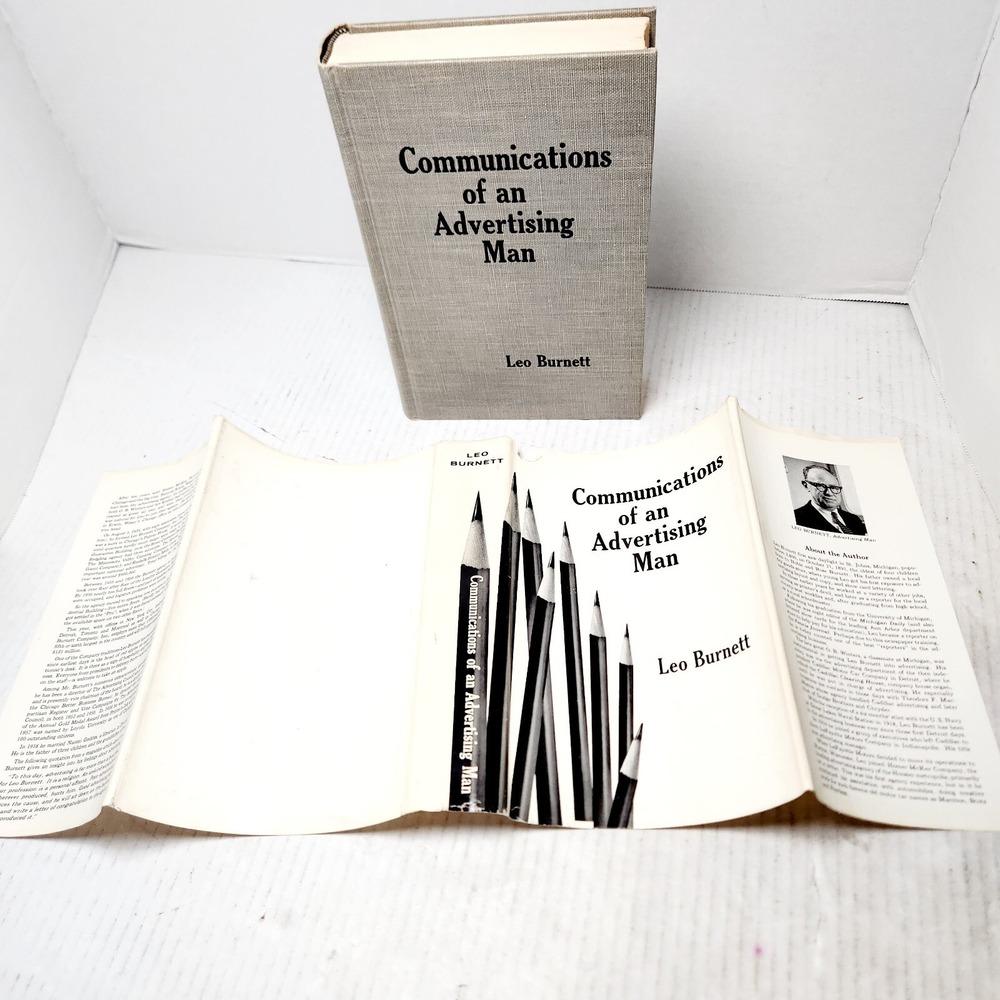 Communications of an Advertising Man 1st Ed Leo Burnett w/ Letter of Provenance